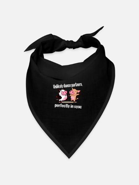 Ungewöhnliche Tanzpartner - Bandana Dreieckstuch - Schwarz
