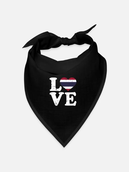 Thailand - Bandana Dreieckstuch - Schwarz