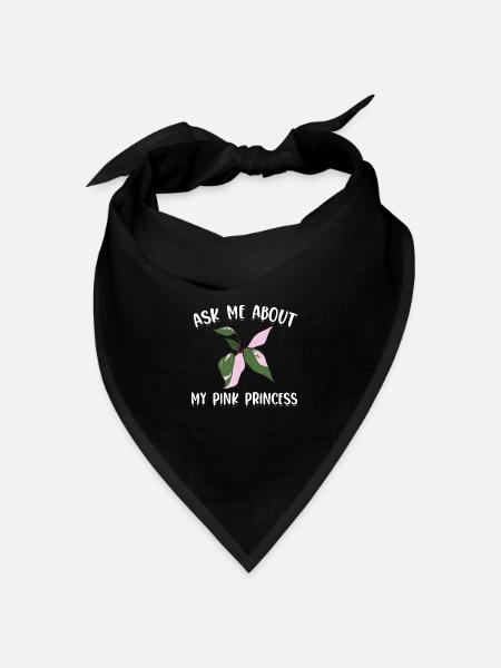 Pflanzen - Bandana Dreieckstuch - Schwarz
