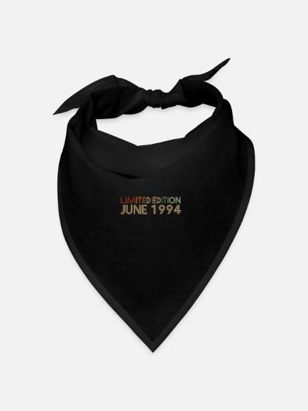 28. Geburtstag Juni Jahrgang 1994 Geschenkidee - Bandana Dreieckstuch - Schwarz