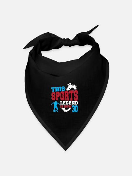 Diese Sportlegende Ist Jetzt 30, Fußballspiel 30. - Bandana Dreieckstuch - Schwarz