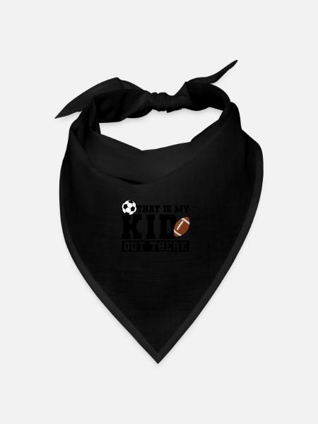 baller fussball baller Geschenk - Bandana Dreieckstuch - Schwarz