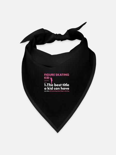 Sport Kid Figure Skating - Bandana Dreieckstuch - Schwarz