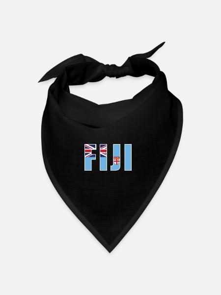 Fiji Rugby - Bandana Dreieckstuch - Schwarz
