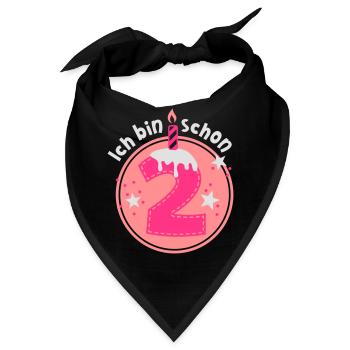 Schon zwei Jahre alt - Bandana - Schwarz - Vorne