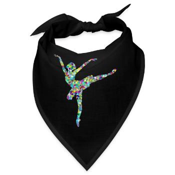 ballerina ballett dance dancer tanz taenzer yoga49 - Bandana - Schwarz - Vorne