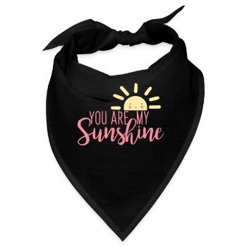 Du bist mein Sonnenschein - Bandana - Schwarz - Vorne