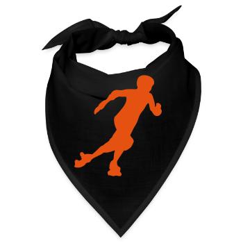 Rollen-Derby-Frauenschattenbild 3 - Bandana - Schwarz - Vorne