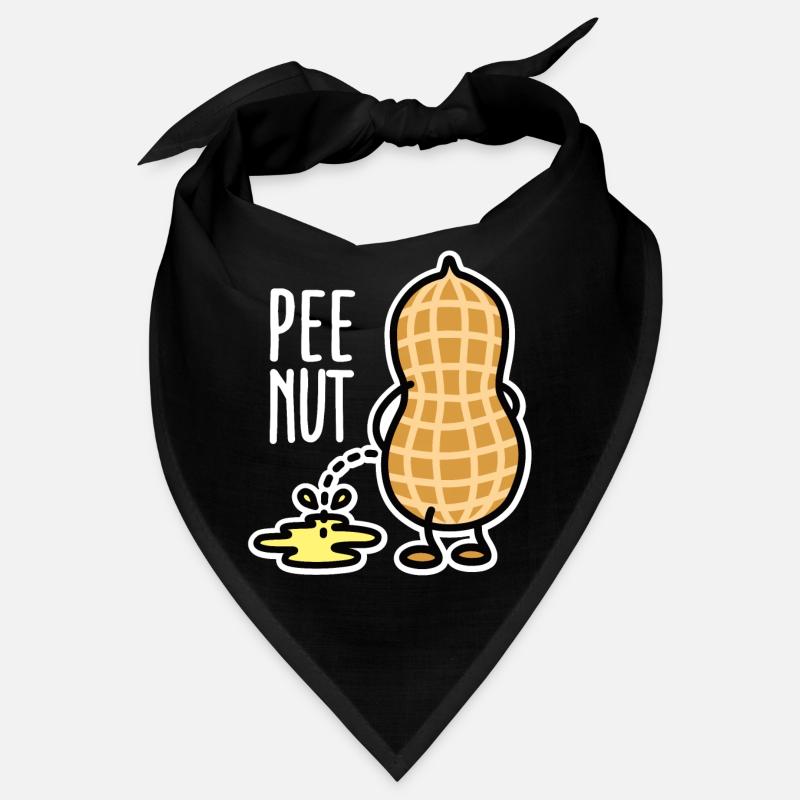 Funny PEE-NUT Nut Peanut Peeing Pun Bandana