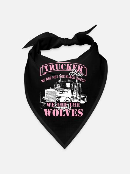 Fier chauffeur de camion Trucker Babe Brummi truck - Bandana - noir - Devant