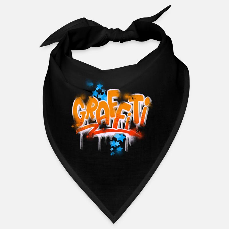 Graffiti - Bandana - Schwarz