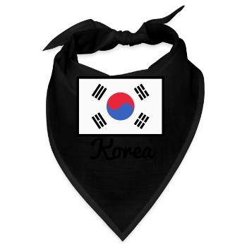Korea - Bandana - Schwarz - Vorne