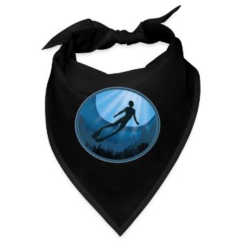 Freedive Der Ozean ruft Free Diver - Bandana - Schwarz - Vorne