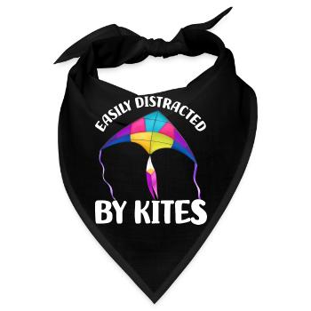 Drachensteigen Geschenke | Drachenfliegen Lassen - Bandana - Schwarz - Vorne