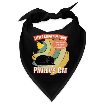 Pawlows Katze wenig bekannt Versagen Lustige Psychologie - Bandana - Schwarz - Vorne