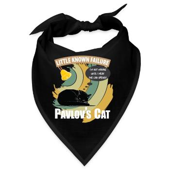 Pawlows Katze wenig bekannt Versagen Lustige Psychologie - Bandana - Schwarz - Vorne