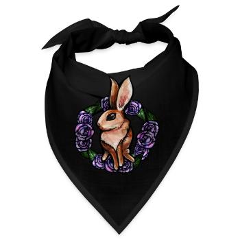 Kaninchen - Bandana - Schwarz - Vorne
