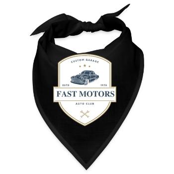 Fast Motors - Bandana - Schwarz - Vorne