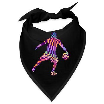 basketball basketball-muster basketballspiel - Bandana - Schwarz - Vorne