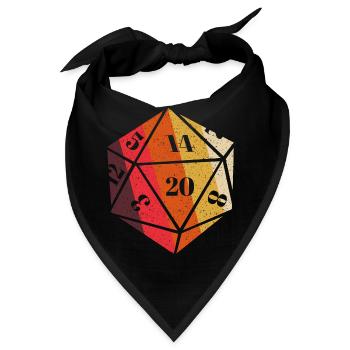 RPG-RPG-Tabletop-Rollenspiele Gamer-Rollenspiel - Bandana - Schwarz - Vorne