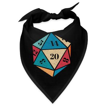 RPG-RPG-Tabletop-Rollenspiele Gamer-Rollenspiel - Bandana - Schwarz - Vorne