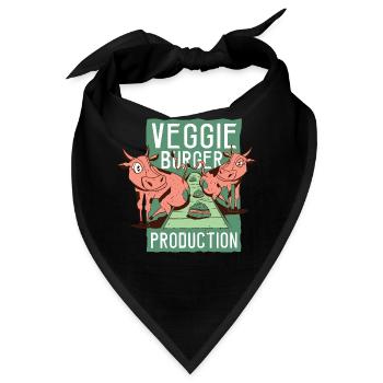 Veggie-Burger-Produktion Veggie-Burger-Produktion - Bandana - Schwarz - Vorne