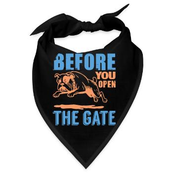 BEVOR SIE DAS TOR ÖFFNEN - Bandana - Schwarz - Vorne