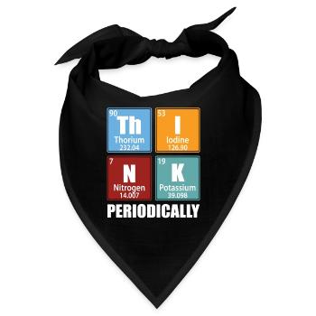 Periodisch denken - Elemente des Periodensystems - Bandana - Schwarz - Vorne