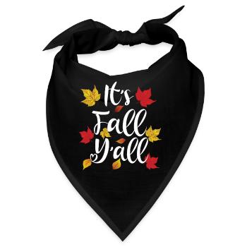 Es ist Herbst, ihr alle - Bandana - Schwarz - Vorne