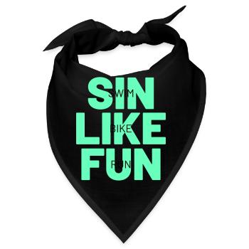 TRIATHLON sin like fun - Bandana - Schwarz - Vorne