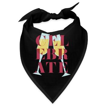 Feier - Bandana - Schwarz - Vorne