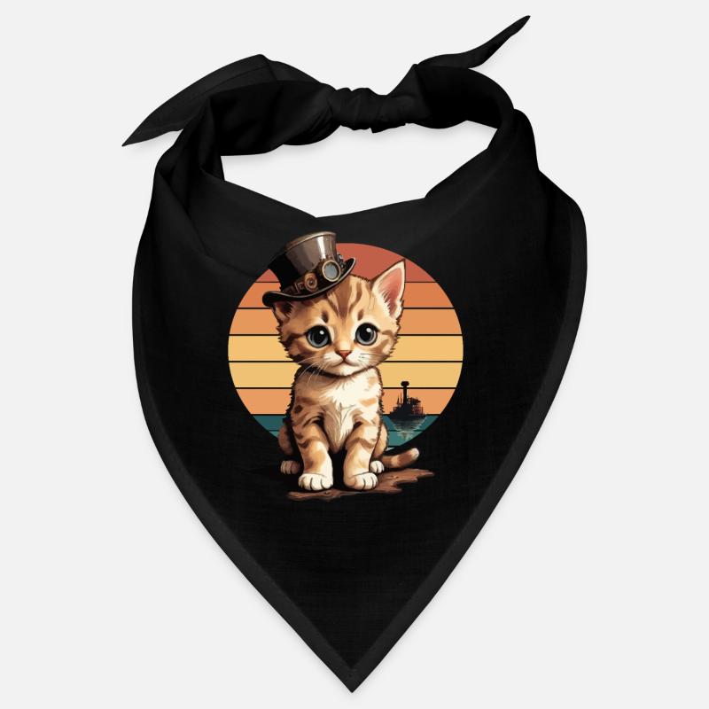 Chat steampunk Bandana