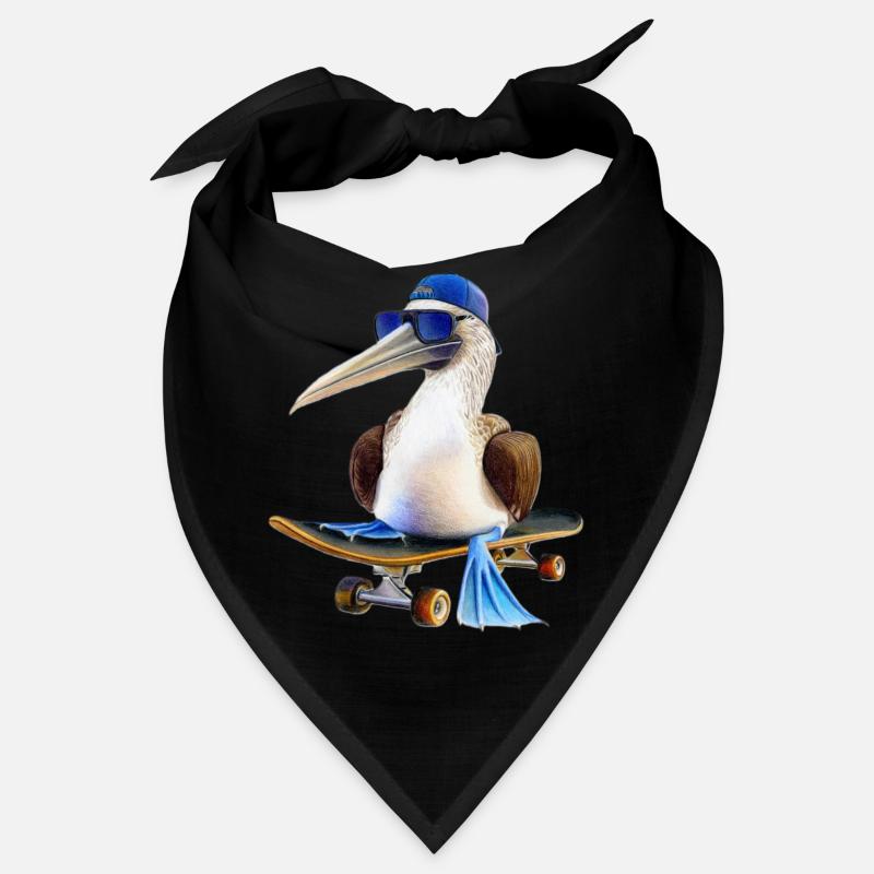 Blue-footed booby skateboard Bandana