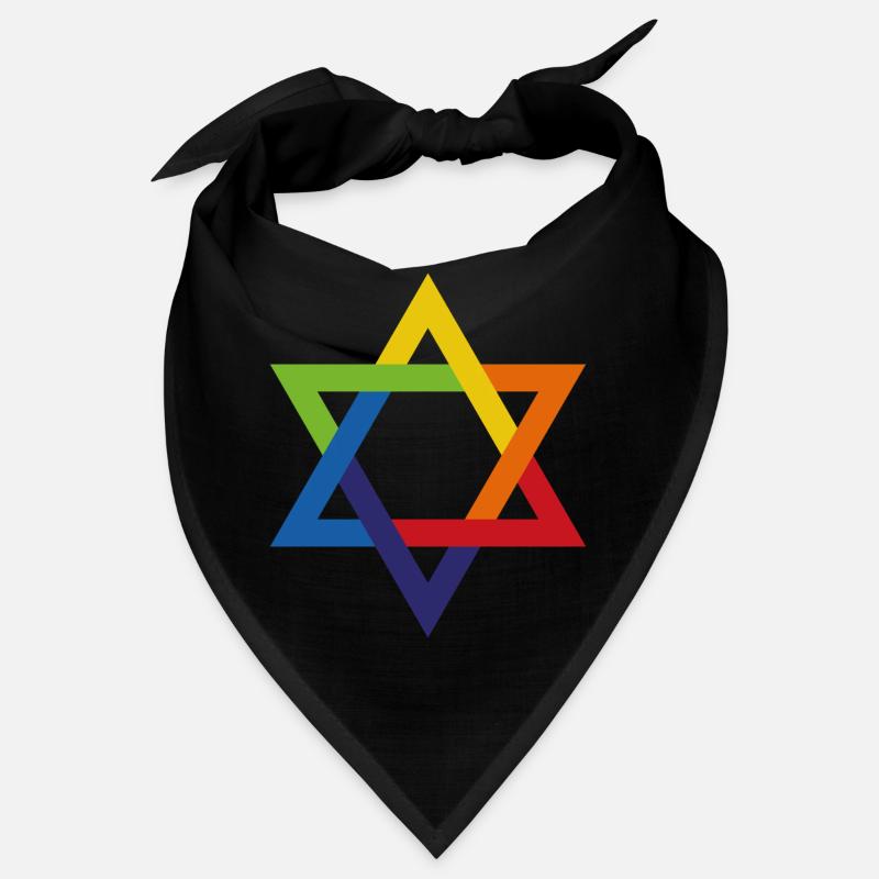 jüdisch und stolz davidsstern - Bandana - Schwarz