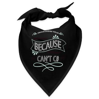 fun computer language - Bandana - Schwarz - Vorne