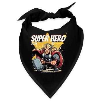 Super Hero - Bandana - Schwarz - Vorne