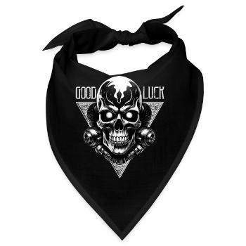 Good Luck - Bandana - Schwarz - Vorne
