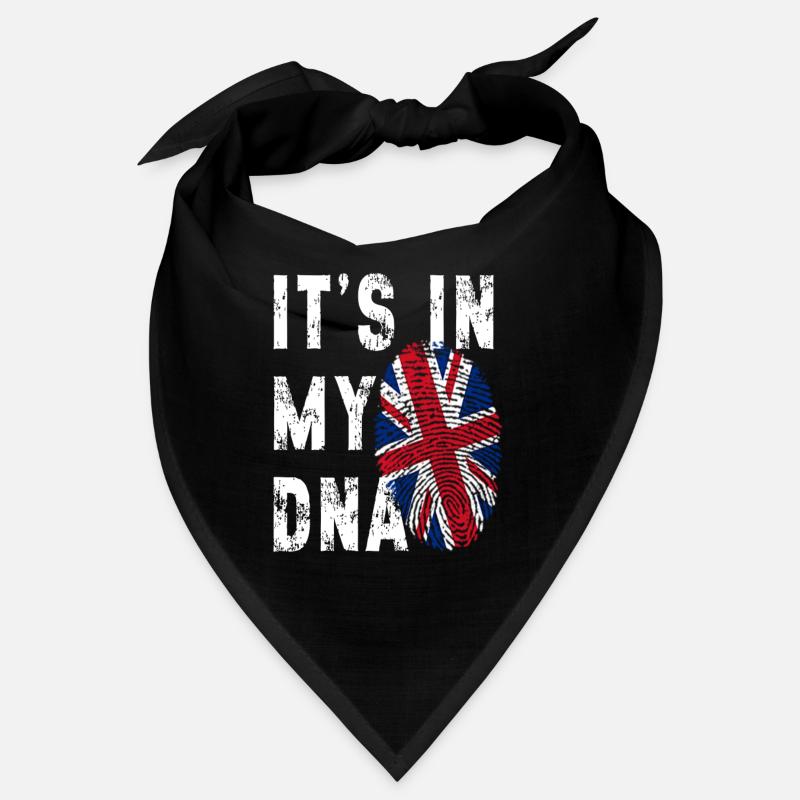 C’EST DANS MON ADN Drapeau britannique Angleterre Royaume-Uni Grande-Bretagne Bandana
