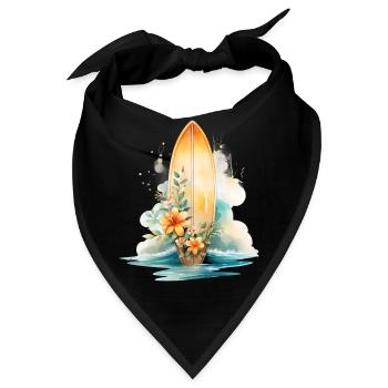 SURFBRETT IN BLÜTE - Bandana - Schwarz - Vorne