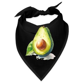 Avocado - Bandana - Schwarz - Vorne