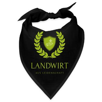 Landwirt Schutzschild Pflanze - Bandana - Schwarz - Vorne
