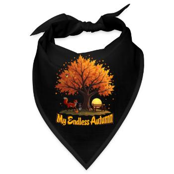 Mein endloser Herbst - Bandana - Schwarz - Vorne