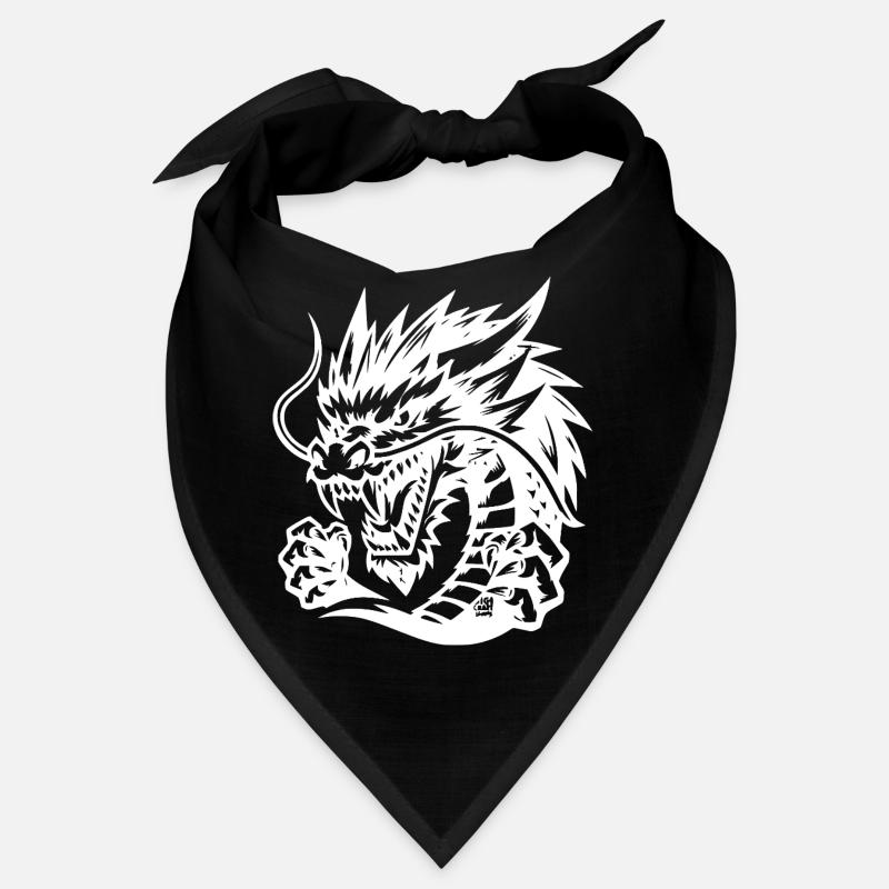 Conception de tatouage de dragon éternel - Bandana - noir