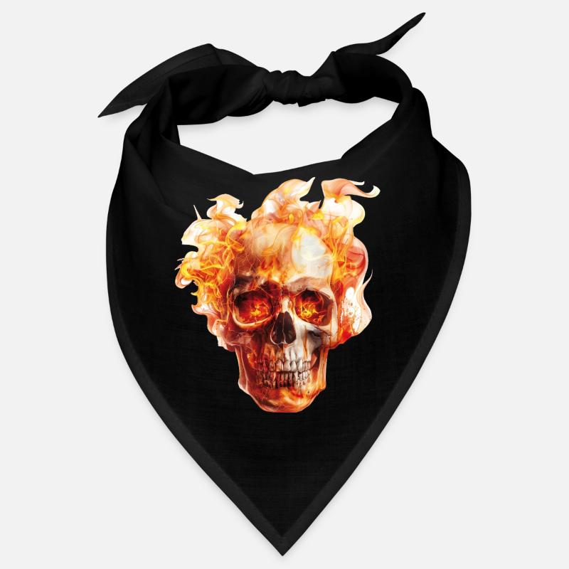 Skull Flames Bandana