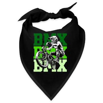 BMX Rider – Action Sport Street Design - Bandana - Schwarz - Vorne