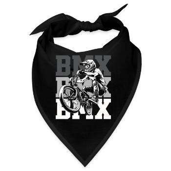BMX Freestyle Action Urban Street Art - Bandana - Schwarz - Vorne