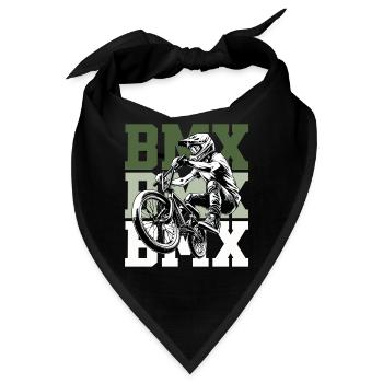 BMX Rider Design – Street & Dirt Bike Style - Bandana - Schwarz - Vorne