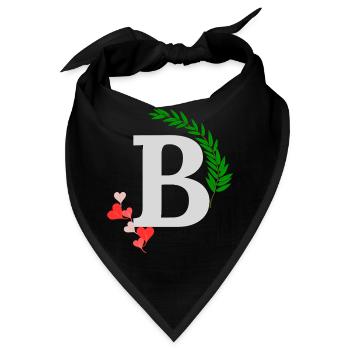 B - Bandana - Schwarz - Vorne