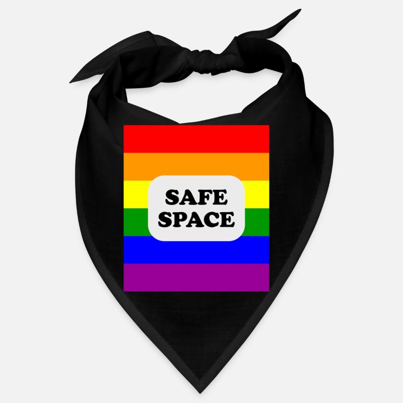 LGBT safe space rainbow flag Bandana