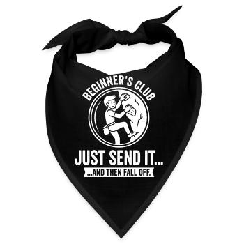 Anfängerclub Just Send It - Bandana - Schwarz - Vorne